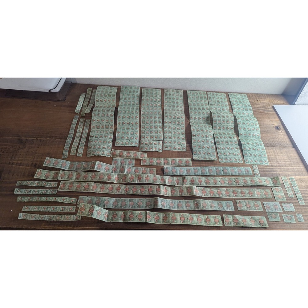 Huge Lot Vintage 1960s Sperry‎ Hutchinson Green Stamps Quick Saver Book Stamps